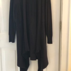 Cato extra long black Cardigan